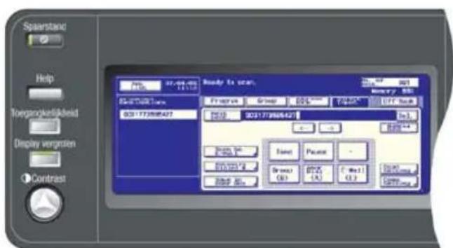 Océ CS172 - Een fax versturen - 3