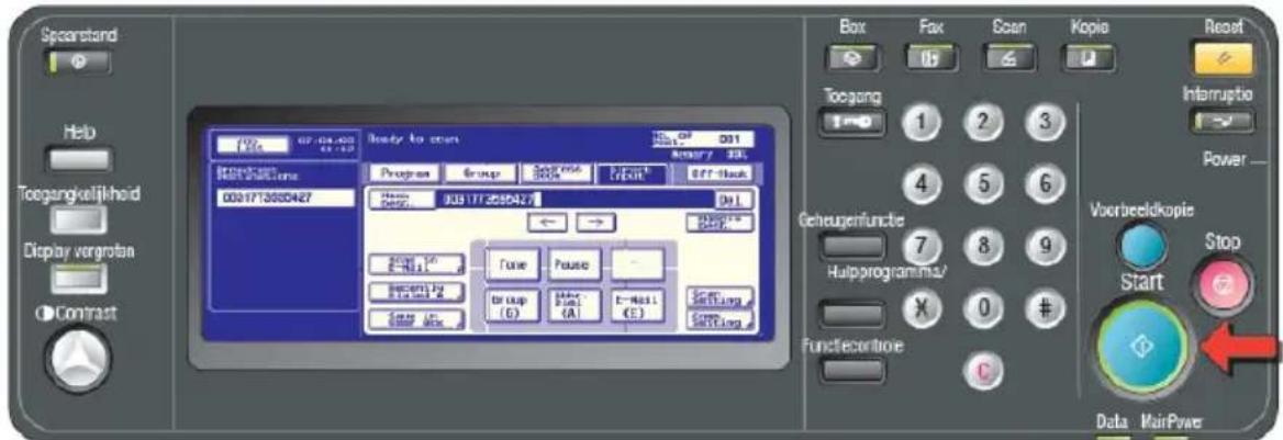 Océ CS171 - Een fax versturen - 5