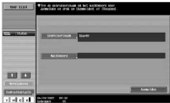 Océ CS250 - Druk op [Gebruikersnaam]. - 5