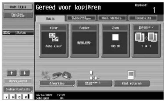 Océ CS250 - De kopie een weinig verkleinen (instelling "Minimaal") - 1