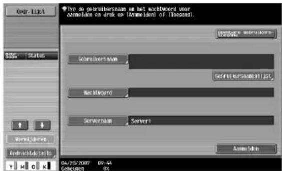 Océ CS250 - Druk op [Gebruikersnaam]. - 3