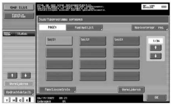 Océ CS250 - Een scan/faxprogramma oproepen - 10