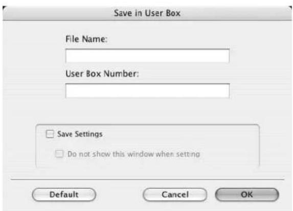 Océ CS250 - Save in User Box - 1