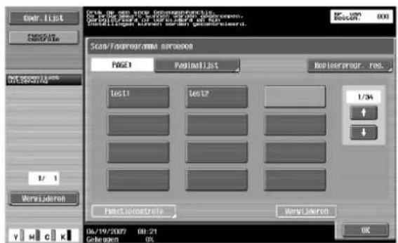 Océ CS250 - Scan/faxprogramma's registreren - 3