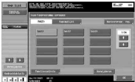 Océ CS250 - Een scan/faxprogramma oproepen - 3