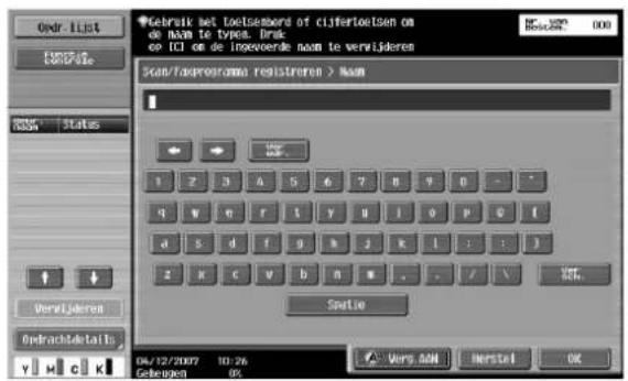 Océ CS250 - Scan/faxprogramma's registreren - 5