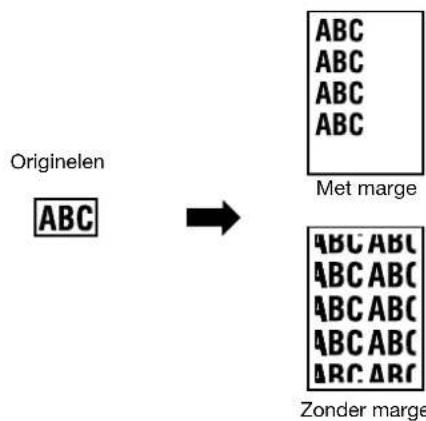 Océ CS250 - Kopieafbeeldingen verdelen (functie "Afbeelding herhalen") - 1