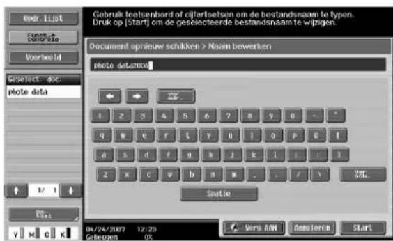 Océ CS250 - Druk op [Start]. - 1