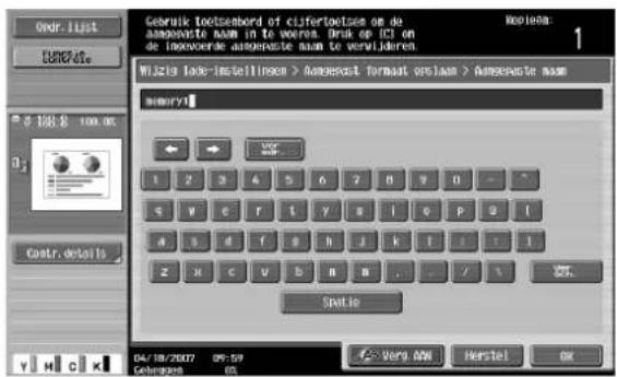 Océ CS250 - Tekst invoeren - 2