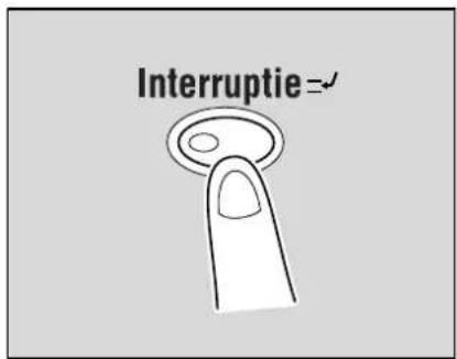 Océ CS250 - Een kopieertaak onderbreken (Interruptiemodus) - 1