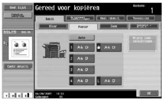 Océ CS250 - Druk op [Auto]. - 1