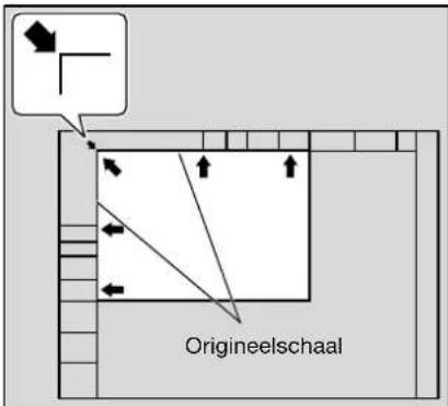 Océ CS250 - Het document op de glasplaat plaatsen - 2