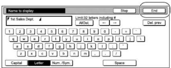 Océ OP31C - De toets "Register" indrukken. - 1