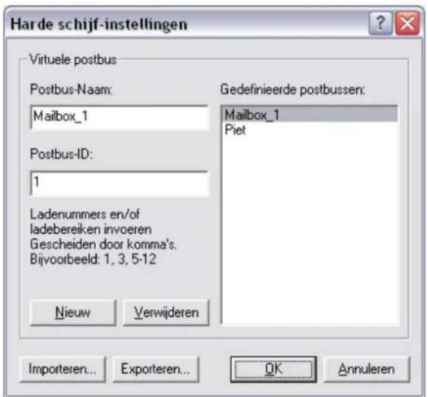 Océ KX driver - Virtuele Mailbox instellen - 2