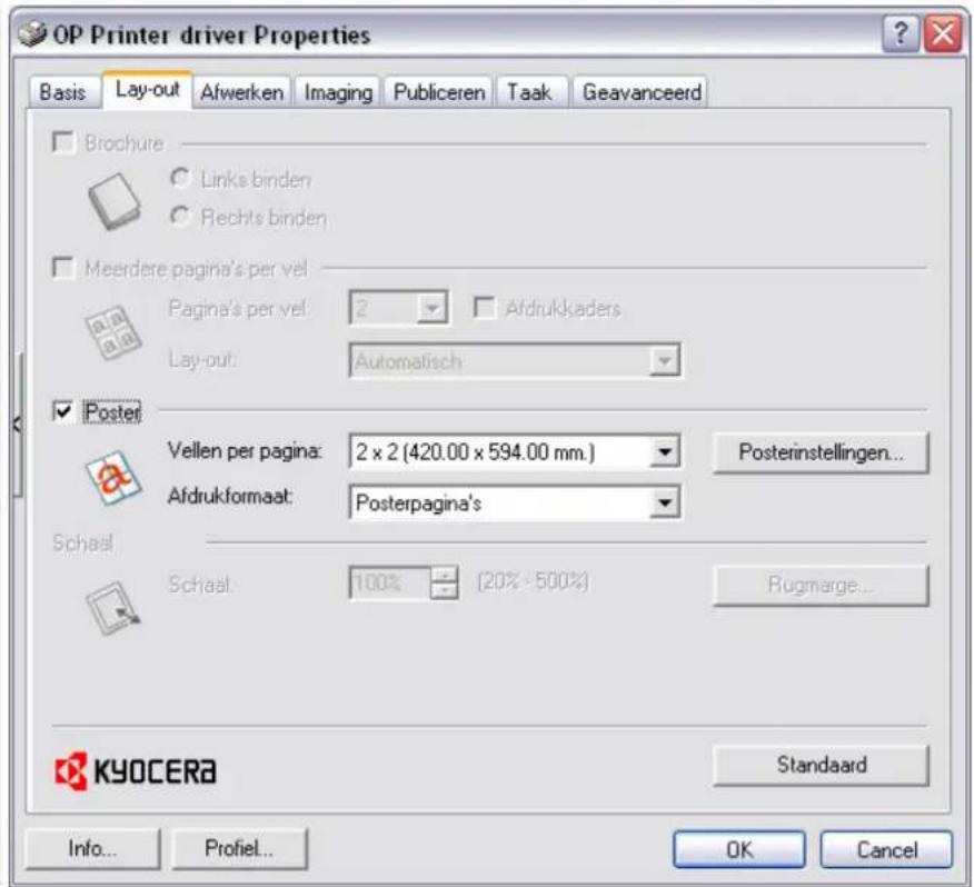 Océ KX driver - Speciale Instellingen (Layout) - 5
