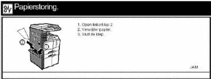 Océ OP40 - Papierstoring bij de linkerzijklep 2 en 3. - 1