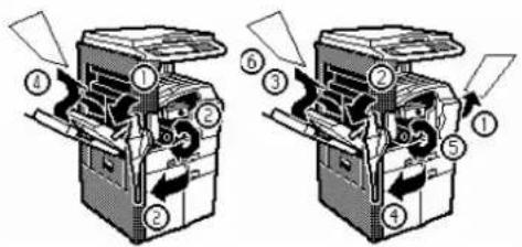 Océ OP40 - Papierstoring met de displaymelding - 2