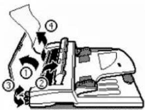 Océ OP40 - Papierstoring met de displaymelding - 3