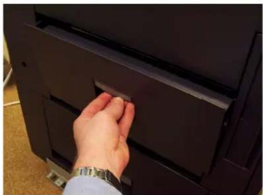 Océ OP40 - Papierstoring bij de linkerzijklep 2 en 3. - 2