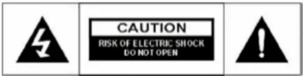 CAUTION RISK OF ELECTRIC SHOCK DO NOT OPEN
