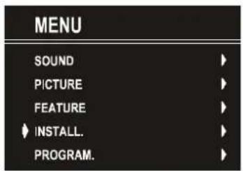 SEG 1430 - Installatiemenu - 1