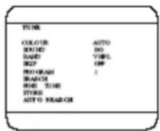 TUNE COLOR AUTO SOUND BIG RAND TYPE. SND OFF PROGRAM I SEARCH RIME TIME STORE AUTO SEARCH