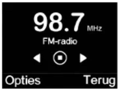 98.7 MHz FM-radio Options Terug