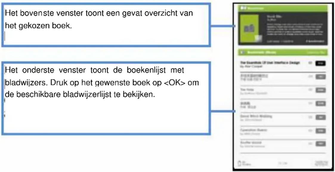 Difrnce EB510TFT - Het lezen van bladwijzers in het Hoofdmenu - 1
