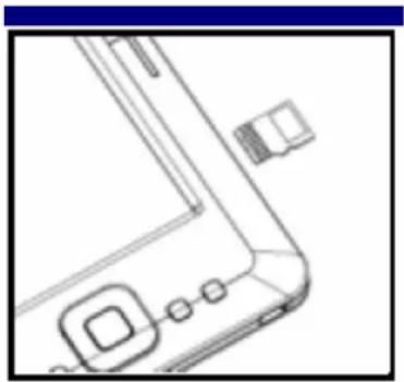Difrnce EB510TFT - Een geheugenkaart plaatsen - 1