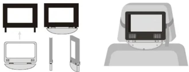 SALORA DVP-7020MKII - 2) Installatie van de monitor - 1