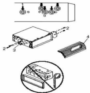 Marquant MCR-636 - DIN MONTAGE VANAF ACHTERKANT (Methode B) - 1