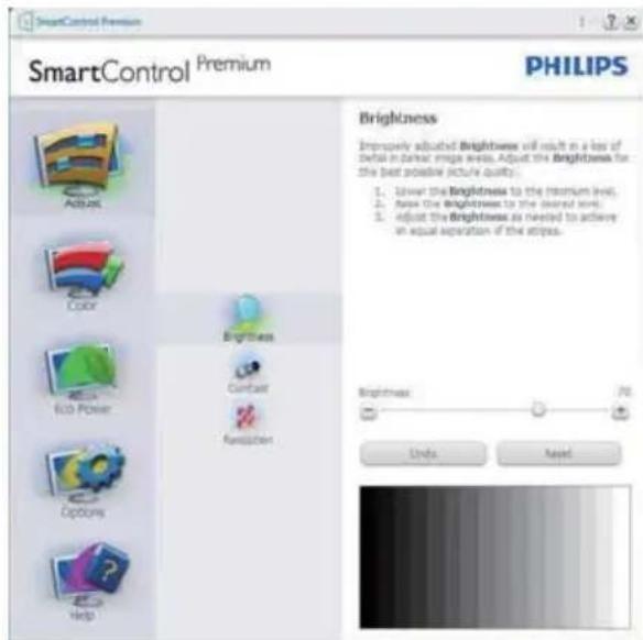 PHILIPS Brilliance 190SL1 - Menu Adjust (Aanpassen) - 1