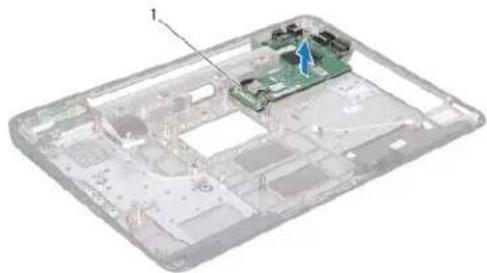 DELL Inspiron M5010 - De I / O-kaart verwijderen - 1