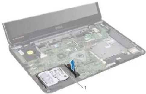 DELL Inspiron M5010 - De vaste schijf verwijderen - 2