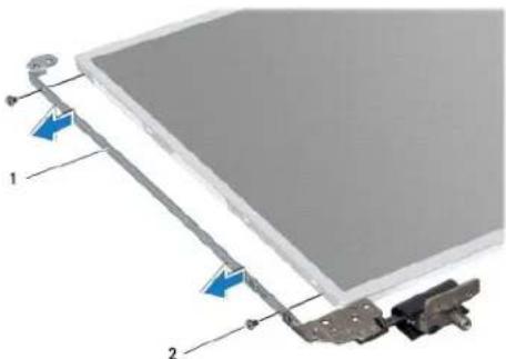 DELL Inspiron M5010 - Het beeldschermpaneel verwijderen - 3