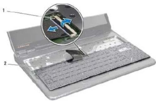 DELL Inspiron M5010 - Het toetsenbord verwijderen - 3