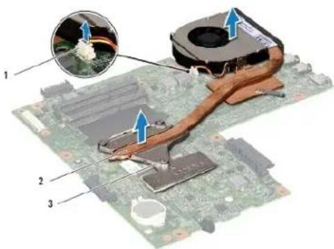 DELL Inspiron M5010 - De warmteafleider van de processor verwijderen - 1