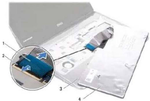 DELL Inspiron 1120 - Het toetsenbord verwijderen - 3