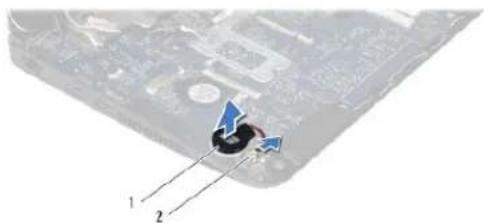 DELL Inspiron 1120 - De knoopcelbatterij verwijderen - 1