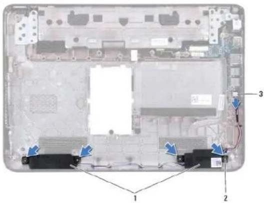 DELL Inspiron 1120 - De luidsprekers verwijderen - 1