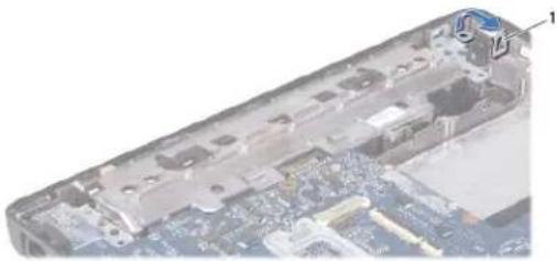 DELL Inspiron 1120 - De netadapterconnector verwijderen - 1