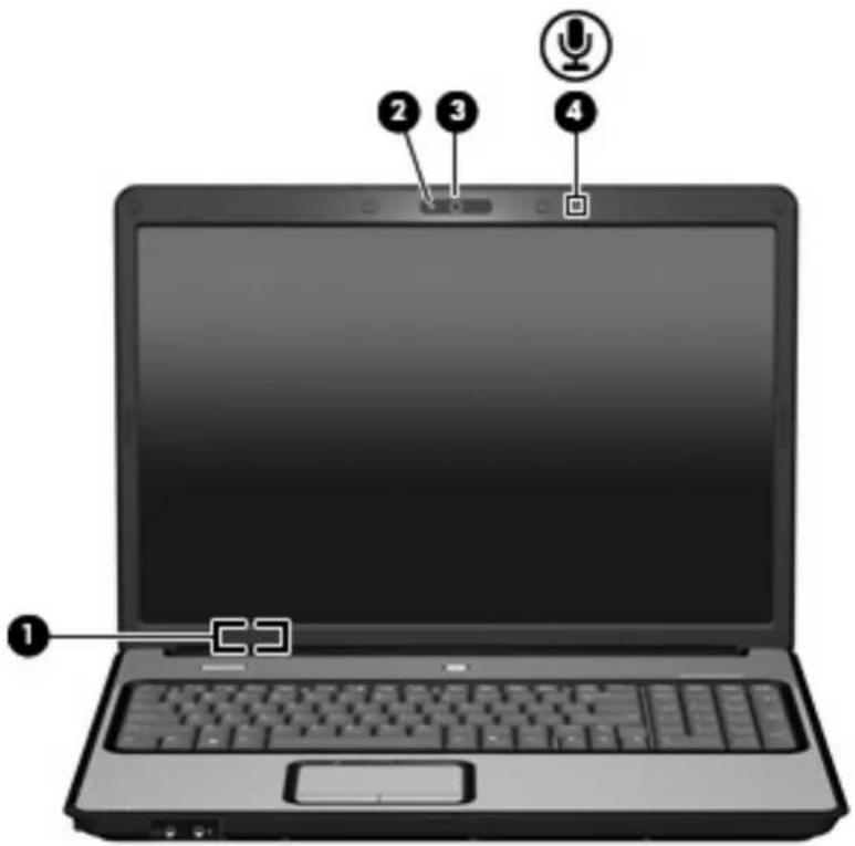 COMPAQ A900ED - Onderdelen van het beeldscherm - 1