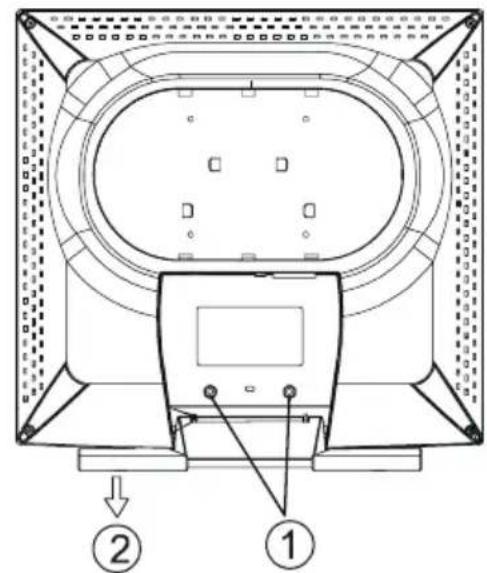 AG Neovo E-19A - Ten eerste: De achterklep verwijderen - 2