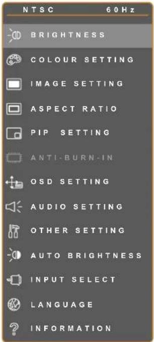 AG Neovo X-22 - Het OSD-menu gebruiken - 2