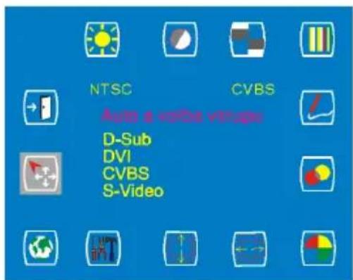 NTSC CVBS Auto a video video D-Sub DVI CVBS S-Video
