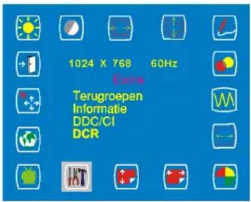 1024 X 768 60Hz Exer Terugroepen Informatie DDC/CI DCR