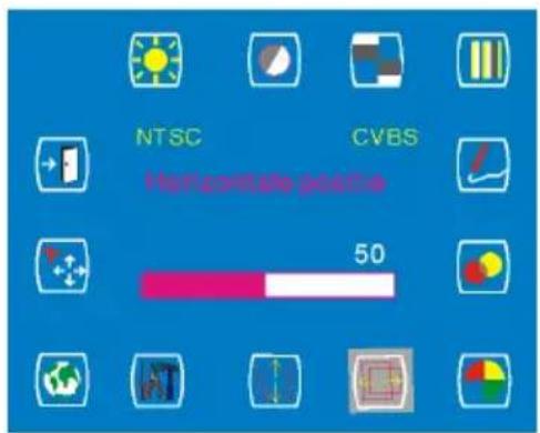 NTSC CVBS Horizontal position 50