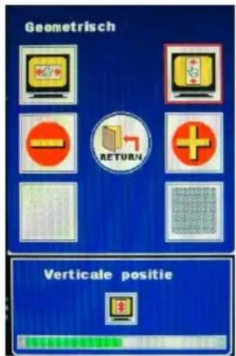 Geometrisch RETURN Verticale positie