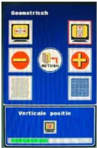 Geometrisch RETURN Verticale positie