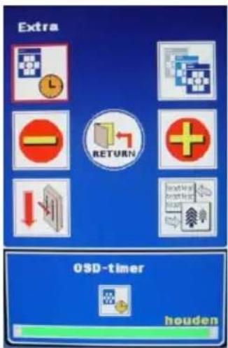 Extra RETURN OSD-timer houden